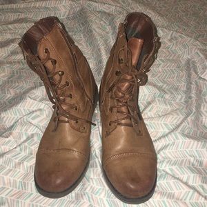Brown Mid-Rise Boots